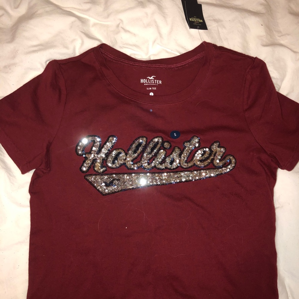 Hollister sparkled slim tee (small)